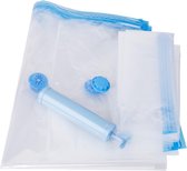 Sacs de rangement sous vide Benson - Comprend une pompe - 6 sacs - Idéal pour les voyages - Emballage compact - 60% d'espace en plus
