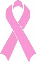 GoedeDoelen.Shop | Auto Sticker Pink Ribbon | Scootersticker | Laptopsticker | Cancer Awareness | Pink Ribbon | Borstkanker | Weerbestendig