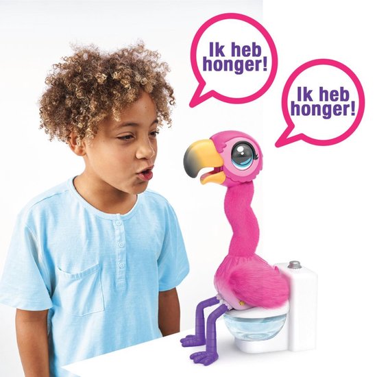 Interactieve flamingo Little Live Pets - eet, zingt en gaat naar het