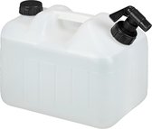 Relaxdays Jerrycan met kraan - waterjerrycan - schroefdeksel - handvat - camping watertank - 10 Liter