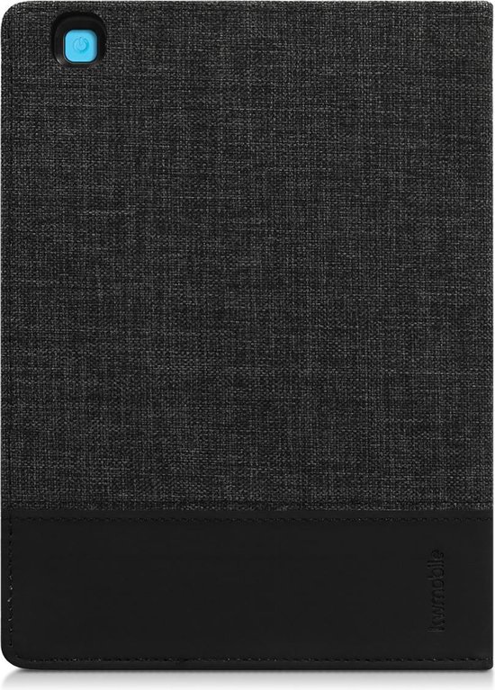 kwmobile hoes geschikt voor Kobo Aura ONE - Canvas beschermhoes in antraciet / zwart - Voor e-reader van Merkloos — afbeelding 2