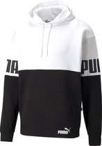 Puma Power Colorblock Trui / Hoodie - Wit Heren - Maat L