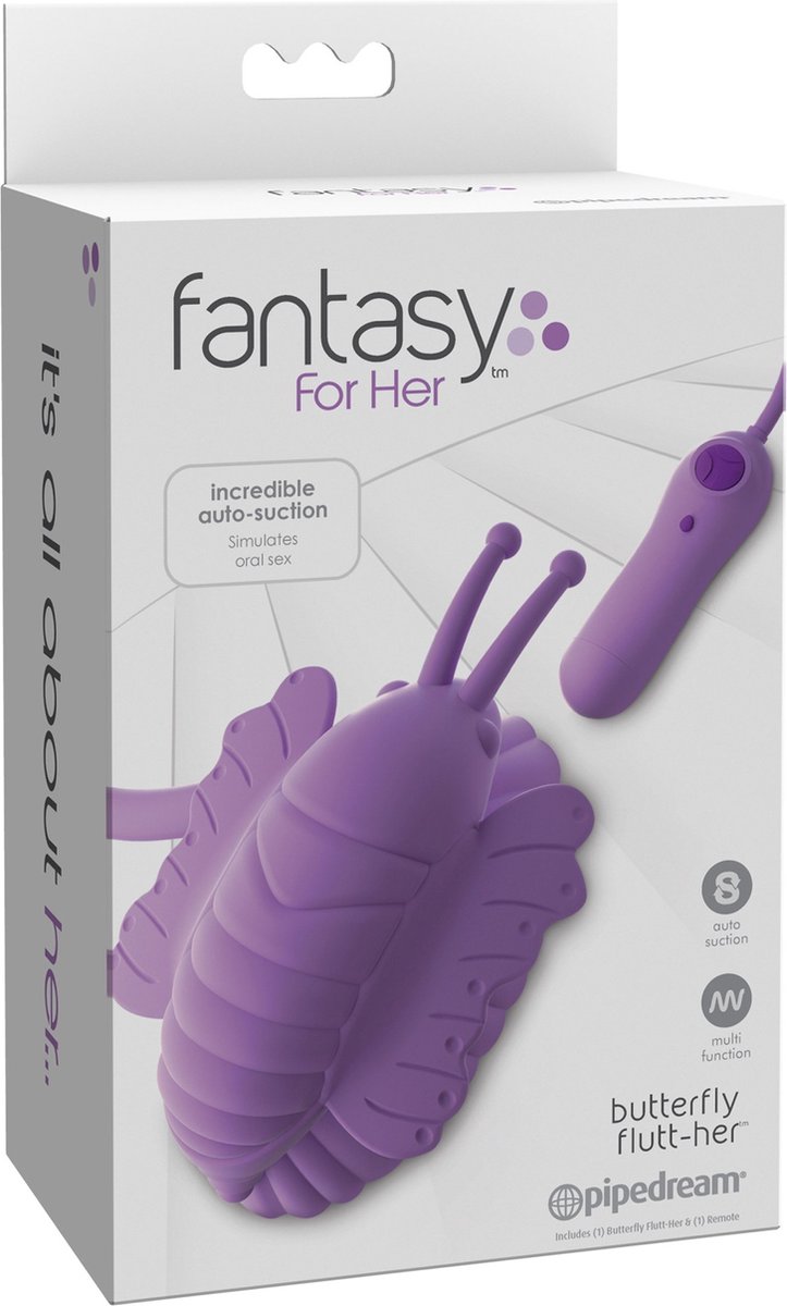 Goedkoopste Fantasy For Her Butterfly Flutt-Her Zuigende Vibrator