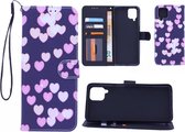 Samsung Galaxy A12 Bookcase hoesje met print - Hearts