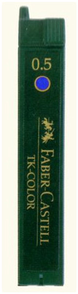 Faber-Castell potloodstiftjes - Super-Polymer - 0,5mm - B - 12 stuks - blauw - FC-128544