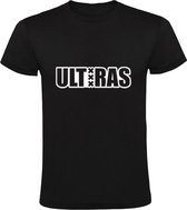 ULTRAS | Heren T-shirt | Zwart | Voetbal | Fanatiek | Support | Club | Groep | Amsterdam