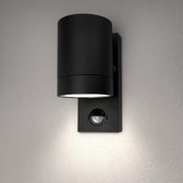 Ledvion Wandlamp, Buitenlamp Met Bewegingssensor, Buiten Verlichting, Tuinverlichting, LED Lamp, Colorado, Zwarte Lamp, IP54, GU10 Fitting