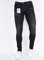 Jeans Heren Zwart Stretch Slim fit - DP/S-22 -Zwart