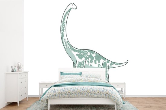 Papier peint - Papiers Papier peint photo Chambre d'enfants - Dinosaurus - Brachiosaure - Largeur 330 cm x Hauteur 220 cm