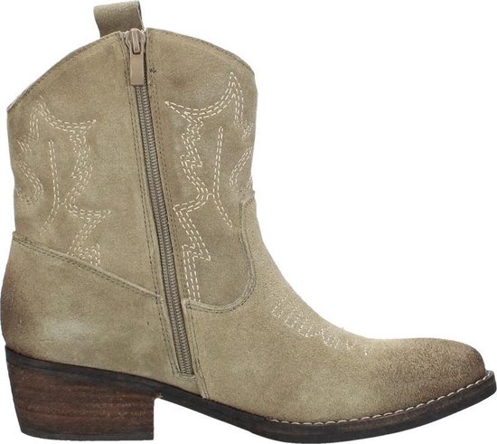 SUB55 Western boots Enkellaarsjes Hak - beige - Maat 37