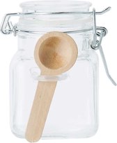 Bottle  Glass 10cl -  Wooden Spoon