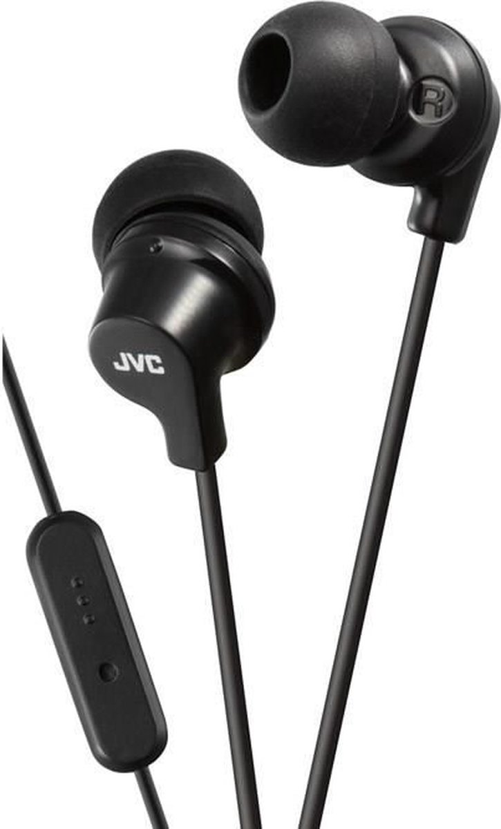 JVC HA-FR15-B-EF - In-ear hoofdtelefoon met afstandsbediening en microfoon - Zwart
