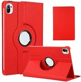 Hoesje geschikt voor Xiaomi Mi Pad 5 Hoes - Mi Pad 5 Pro hoes Rood - Mi Pad 5 case - 360° draaibare Hoes Kunstleer - Hoes Xiaomi Mi Pad 5 - Mi Pad 5 Pro case