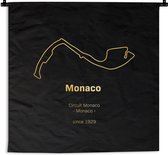 Wandkleed - Wanddoek - F1 - Circuit - Monaco - 90x90 cm - Wandtapijt - Cadeau voor man