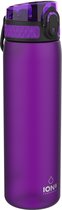 Ion8 Leak Proof Slim Water Bottle Bpa Free #purple 500 Ml