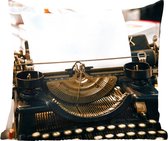 Zwarte vintage typemachine