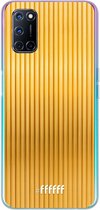 6F hoesje - geschikt voor OPPO A72 -  Transparant TPU Case - Bold Gold #ffffff