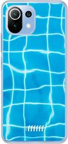 6F hoesje - geschikt voor Xiaomi Mi 11 Lite -  Transparant TPU Case - Blue Pool #ffffff