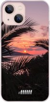 6F hoesje - geschikt voor iPhone 13 - Transparant TPU Case - Pretty Sunset #ffffff