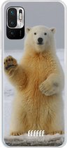 6F hoesje - geschikt voor Xiaomi Redmi Note 10 5G -  Transparant TPU Case - Polar Bear #ffffff