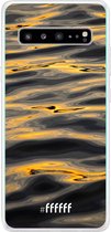 6F hoesje - geschikt voor Samsung Galaxy S10 5G -  Transparant TPU Case - Water Waves #ffffff