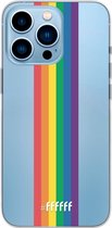 6F hoesje - geschikt voor iPhone 13 Pro - Transparant TPU Case - #LGBT - Vertical #ffffff