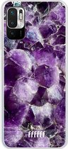 6F hoesje - geschikt voor Xiaomi Redmi Note 10 5G -  Transparant TPU Case - Purple Geode #ffffff