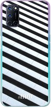 6F hoesje - geschikt voor OPPO A92 -  Transparant TPU Case - Mono Tiles #ffffff