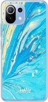 6F hoesje - geschikt voor Xiaomi Mi 11 Lite -  Transparant TPU Case - Endless Azure #ffffff