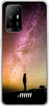 6F hoesje - geschikt voor OPPO A94 5G -  Transparant TPU Case - Watching the Stars #ffffff