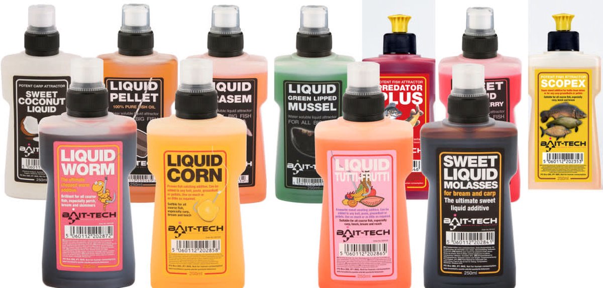 Bait Tech - Potent Carp Attractor Liquids - 250ml - Bait Tech