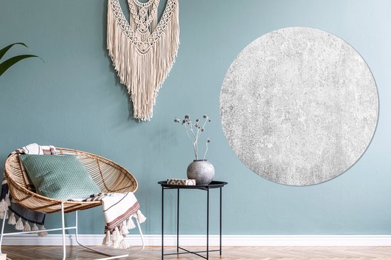 Wall Circle - Wall Circle Indoor - Béton - Grijs - Mur - ⌀ 120 cm - Décoration murale - Peintures Ronds XXL