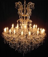 Kroonluchter Ø120*150/200 cm E14/max 30*40W Transparant Ijzer, Glas Hanglamp Kristal