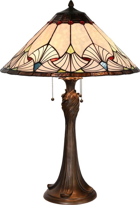 Tafellamp Tiffany ø 51*78 cm Multi | 5LL-5394