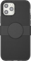 PopSockets PopCase - Telefoonhoesje met Telefoonbutton [telefoon accessoires] compatibel met Apple iPhone 12/12 Pro - Zwart