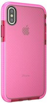 Apple iPhone X Hoesje - Mobigear - Full Bumper Serie - Hard Kunststof Backcover - Transparant / Roze - Hoesje Geschikt Voor Apple iPhone X