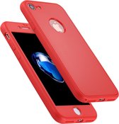 Apple iPhone 8 Hoesje - Mobigear - 360 Serie - Hard Kunststof Backcover - Rood - Hoesje Geschikt Voor Apple iPhone 8