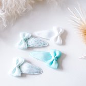 Baby haarspeldjes met strik - Ocean shells | Baby