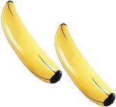 2x stuks grote opblaasbare fruit banaan 162 cm - Speelgoed en decoratie artikelen