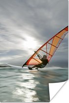 Windsurfer in Amerika poster 80x120 cm - Foto print op Poster (wanddecoratie woonkamer / slaapkamer) / Sport Poster