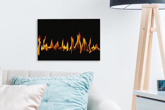 Image d'une petite flamme sur toile 30x20 cm - petit - Tirage photo sur toile (Décoration murale salon / chambre)