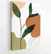 Marmeren kunstontwerp met abstracte vorm en gouden patroon. Ontwerp voor print, omslag, behang, minimale en natuurlijke kunst aan de muur. 4 - Moderne schilderijen – Verticaal – 18