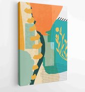 Abstracte organische vorm Art design voor poster, print, cover, behang, minimale en natuurlijke kunst aan de muur. 2 - Moderne schilderijen – Verticaal – 1855434586 - 50*40 Vertica