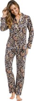 Dames pyjama satijn Pastunette De Luxe 25212-316-6 - Blauw - 50