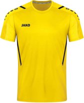 Jako Challenge Shirt Korte Mouw Heren - Citroen / Zwart