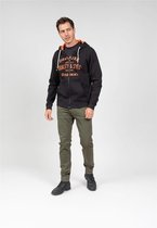 DEELUXE Sweater met rits en logo MARCO Black