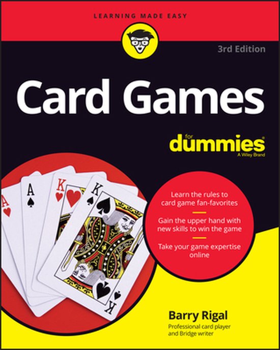 Boek cover Card Games For Dummies, 3rd Edition van Barry Rigal (Paperback)