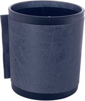 Geurkaars glas met PU leer donkerblauw - Gusta®