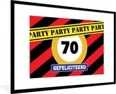 Cadre photo avec affiche - Anniversaire - Fête - 70 ans - 90x60 cm - Cadre pour affiche