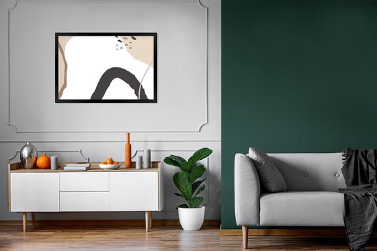 Cadre photo avec affiche - Été - Abstrait - Wit - 120x80 cm - Cadre pour affiche